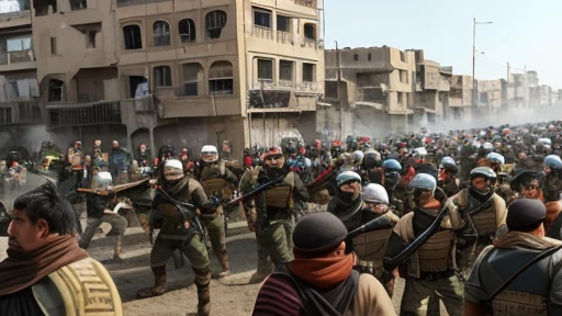 They laid siege to the city and fighting continued for 40 days. Eventually, the residents of Baghdad surrendered and Halaku Khan's army entered the city.