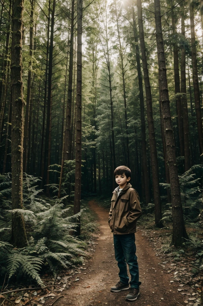Boy in the forest