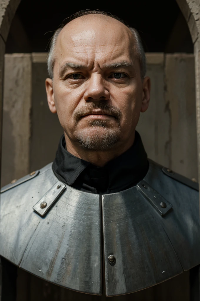 ((best quality)), ((masterpiece)), (detailed), Vladimir Lenin face during he guillotine executing 