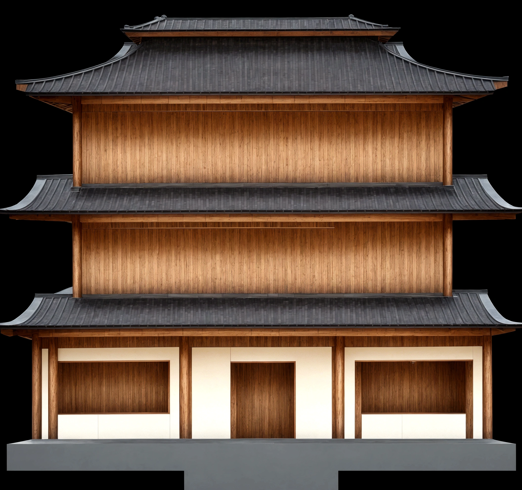 a close up of a tall building with a black roof, ancient japanese architecture, zen temple background, an extremely detailed building, japanese temple, japanese architecture, european japanese buildings, japanese house, japanese temples, digital painting of a pagoda, a temple, temple, pagoda, inspired by Gusukuma Seihō, chinese building