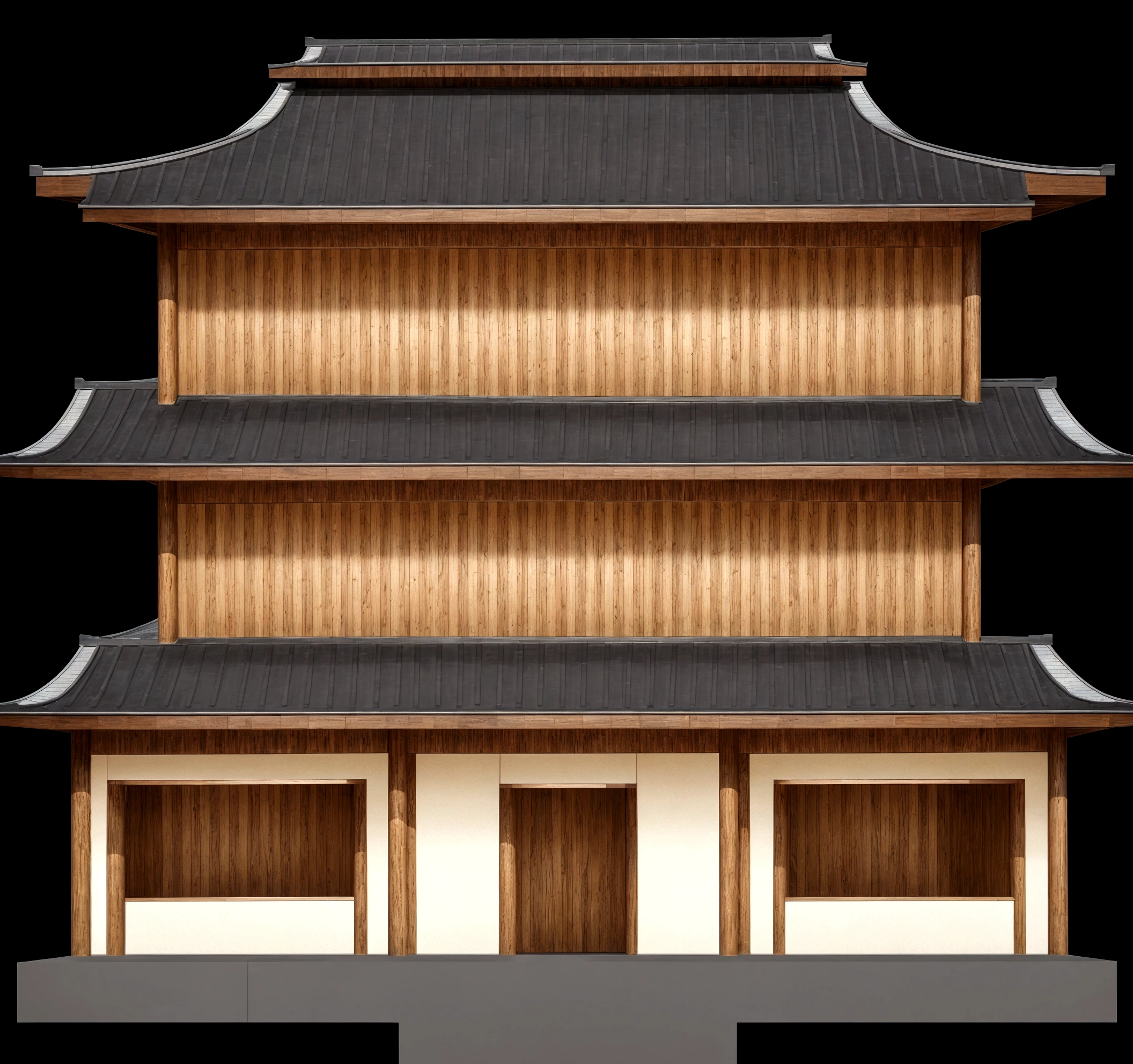 a close up of a tall building with a black roof, ancient japanese architecture, zen temple background, an extremely detailed building, japanese temple, japanese architecture, european japanese buildings, japanese house, japanese temples, digital painting of a pagoda, a temple, temple, pagoda, inspired by Gusukuma Seihō, chinese building