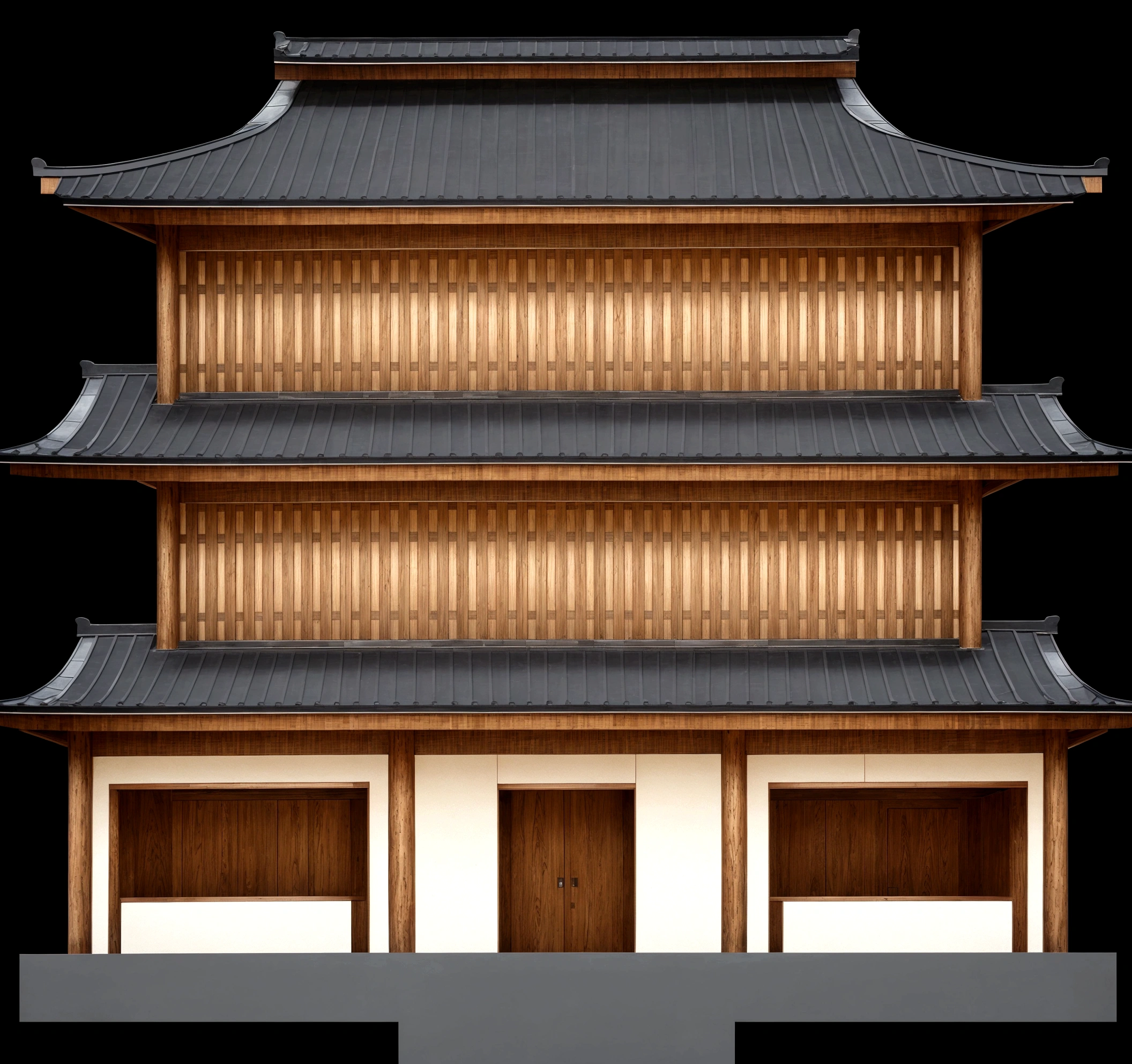 a close up of a tall building with a black roof, ancient japanese architecture, zen temple background, an extremely detailed building, japanese temple, japanese architecture, european japanese buildings, japanese house, japanese temples, digital painting of a pagoda, a temple, temple, pagoda, inspired by Gusukuma Seihō, chinese building