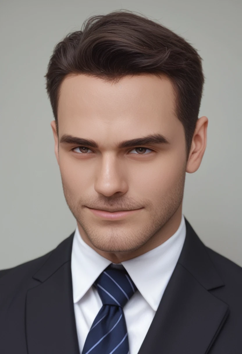Man in suit looking at camera, face perfect, perfect handsome face, Handsome face, Inspired by Luca Zontini,good looking face, really good looking face!!, handsome attractive face, looking intensely at the camera, Rafael Personas, handsome detailed face