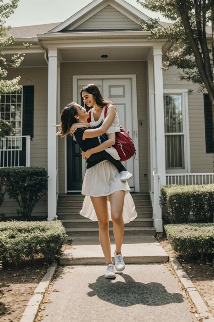 Carrying my Gf from her house. Romantic 