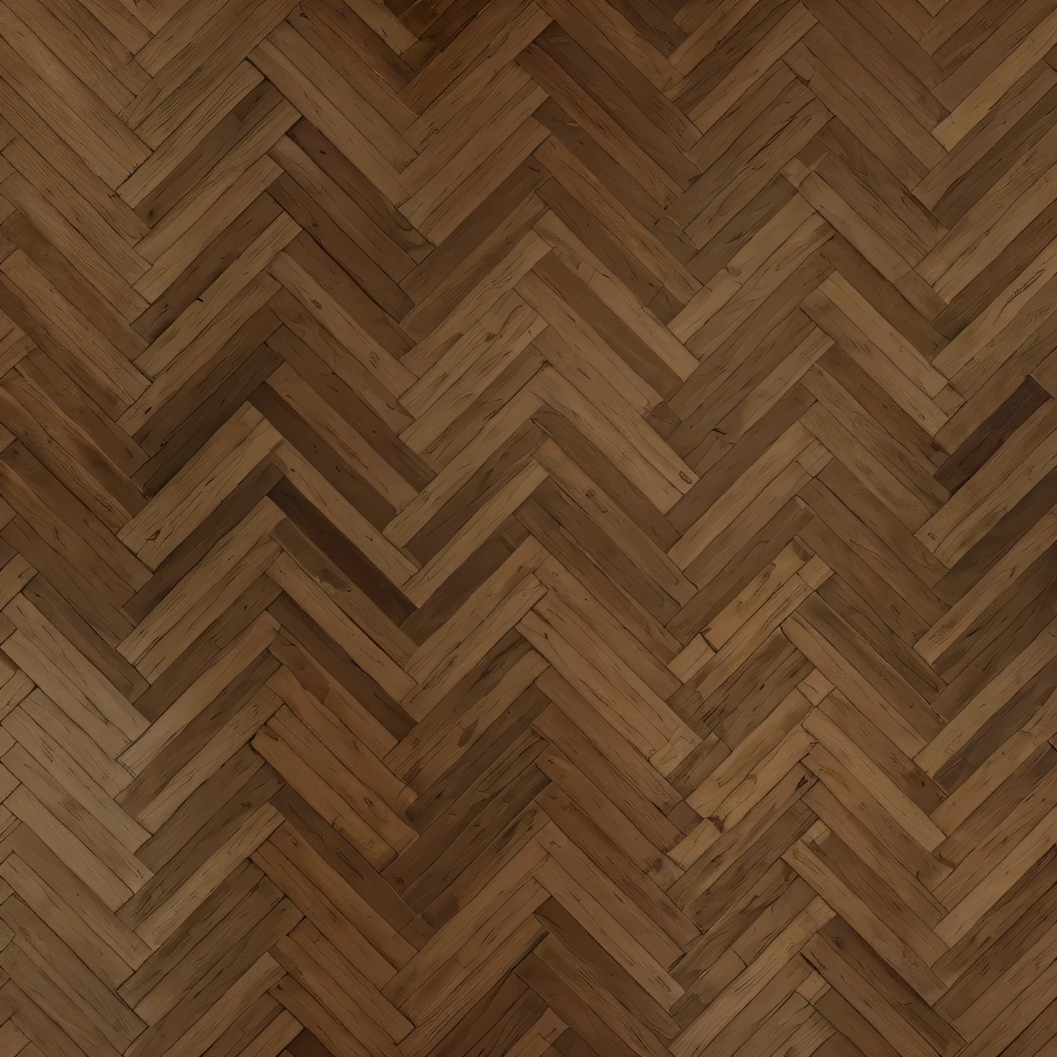 Old herringbone parquet, seamless texture of old parquet on the floor