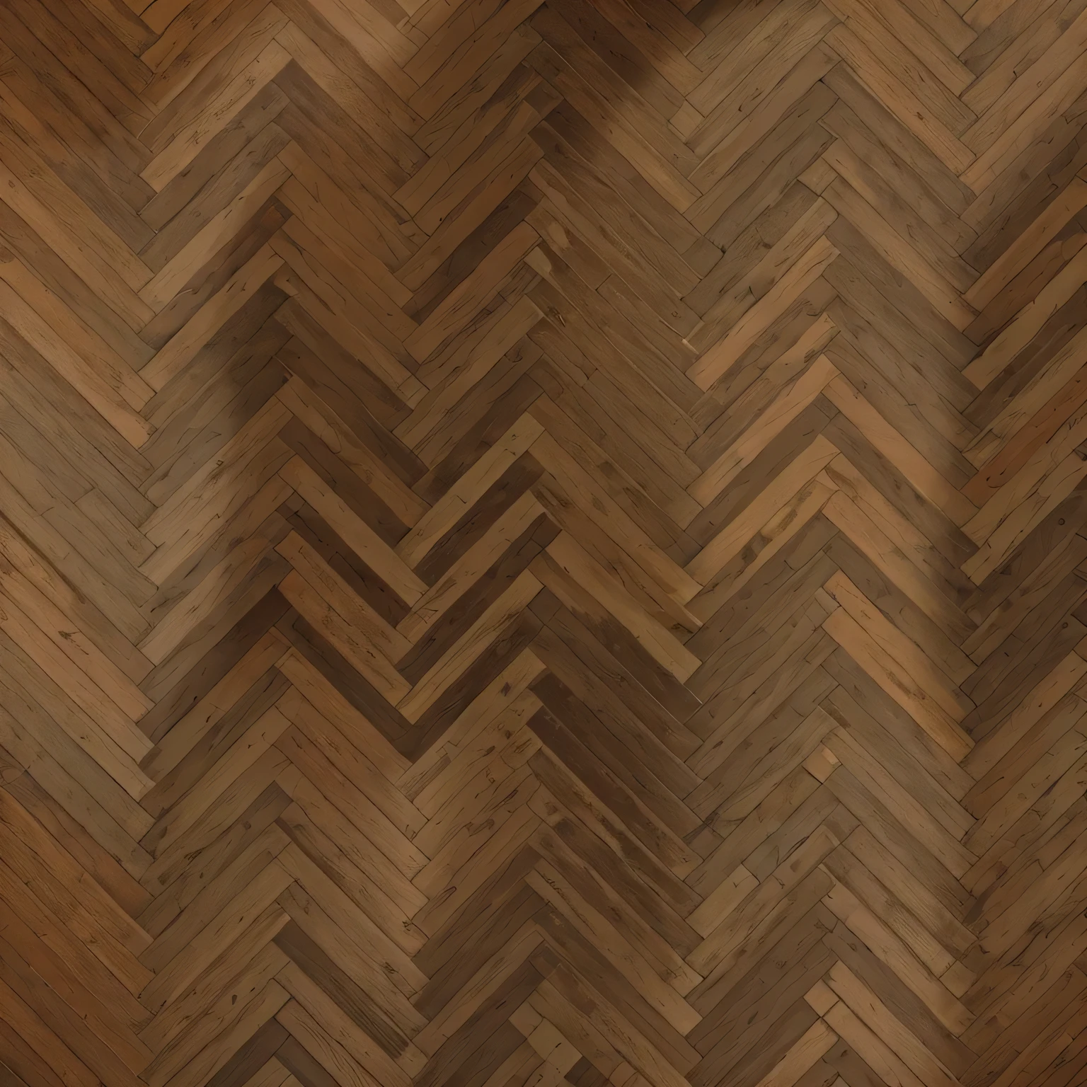 Old herringbone parquet, seamless texture of old parquet on the floor