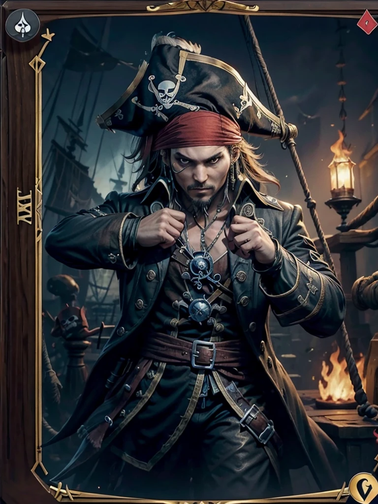 ((a cardgame frame)) ((pirate theme))