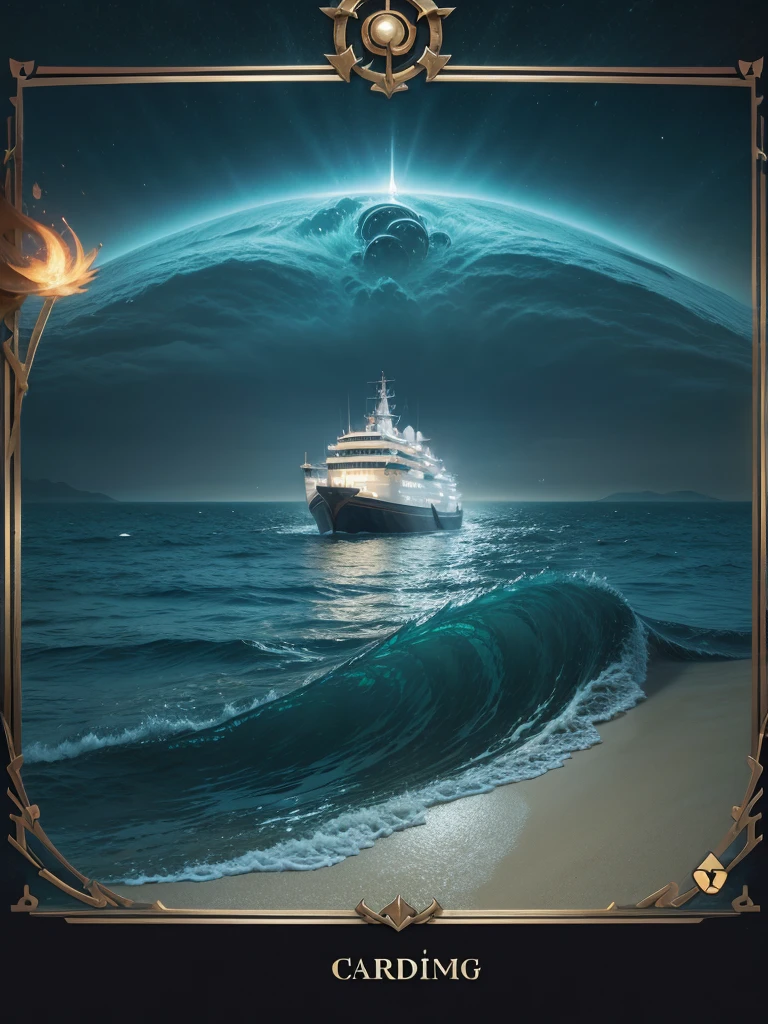 ((a trading cardgame frame)) (sea theme))