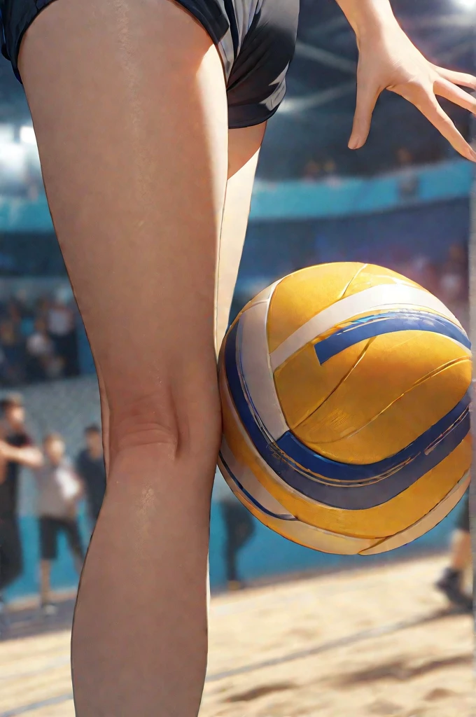 ((Best quality)), ((masterpiece)), (detailed), a volleyball ball