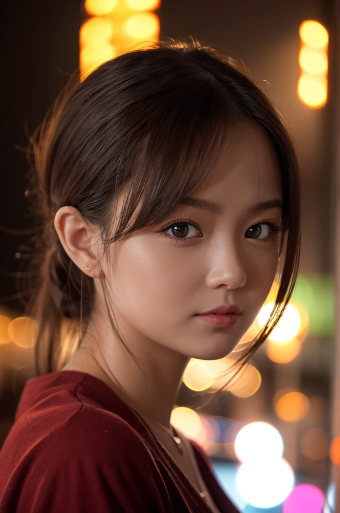 Professional photos of cute women, Face Focus, Cinema Lighting
