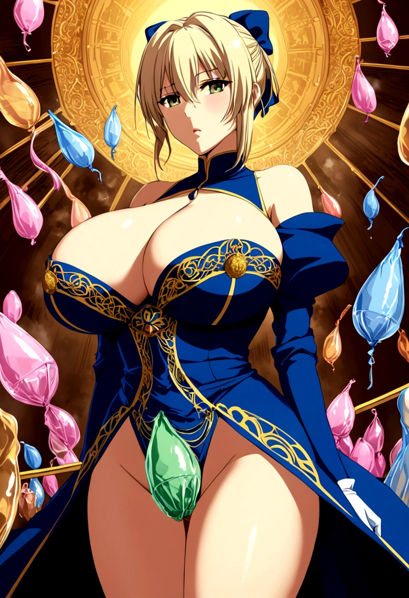 Saber big breasts Clothes made from condoms Apocalypse