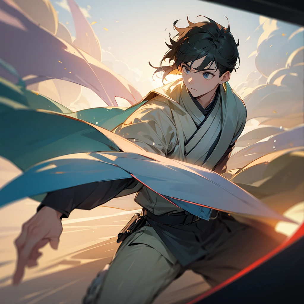 Man young man、young、Battle Scenes