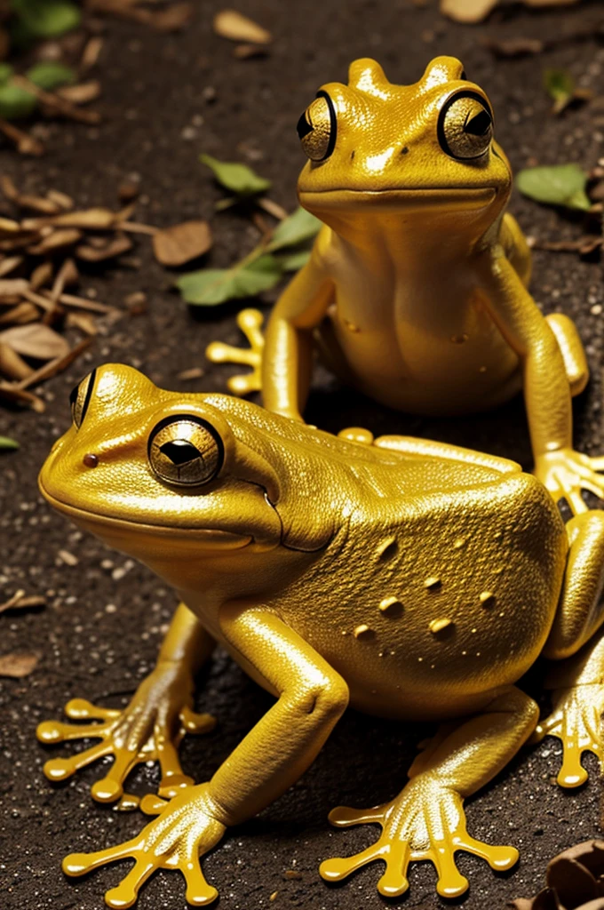 Crakola style golden frog