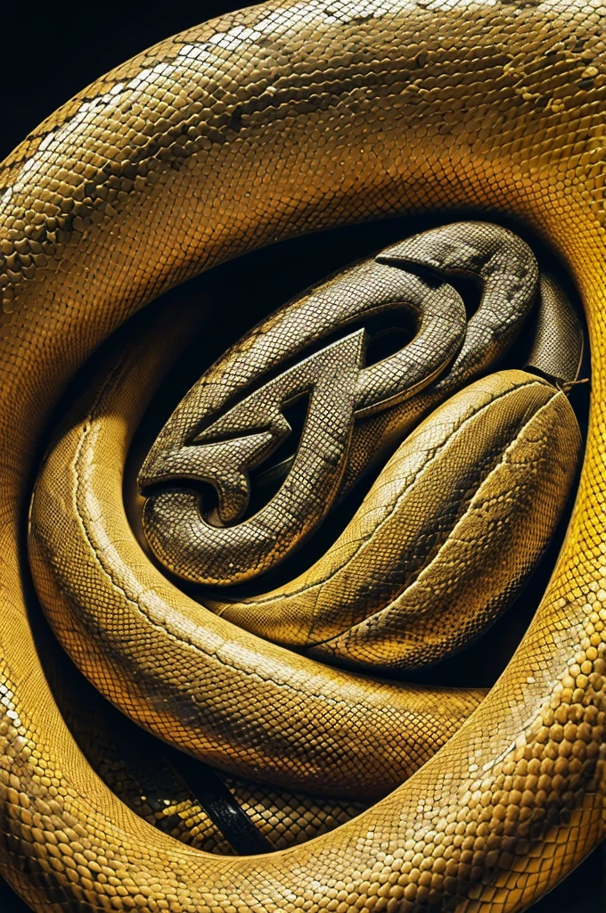 "IP" letters with python logo, profile pic