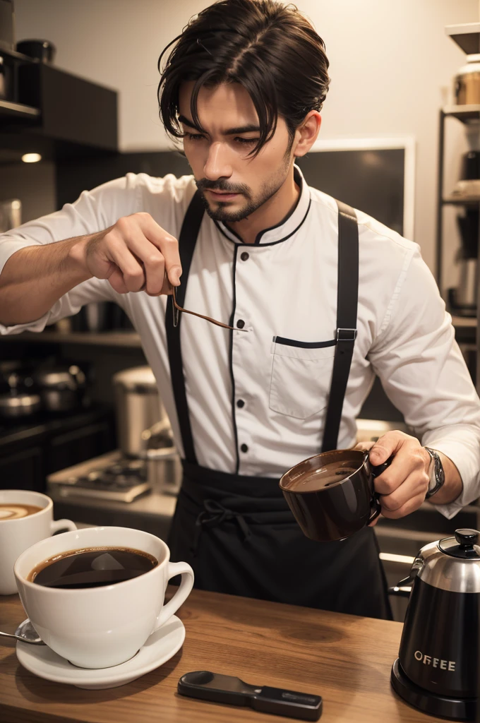 Create men by making coffee.
