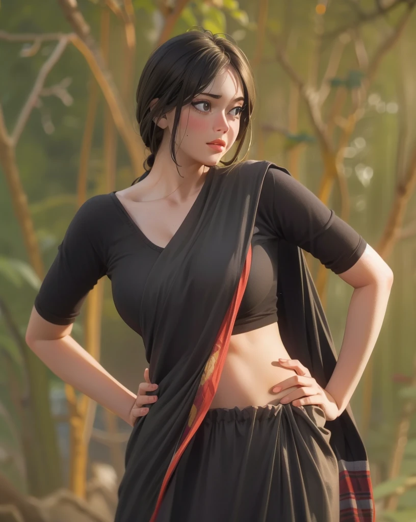 ((Best Quality, 8K, Masterpiece: 1.3)), Pretty, young woman, smooth skin, big breast