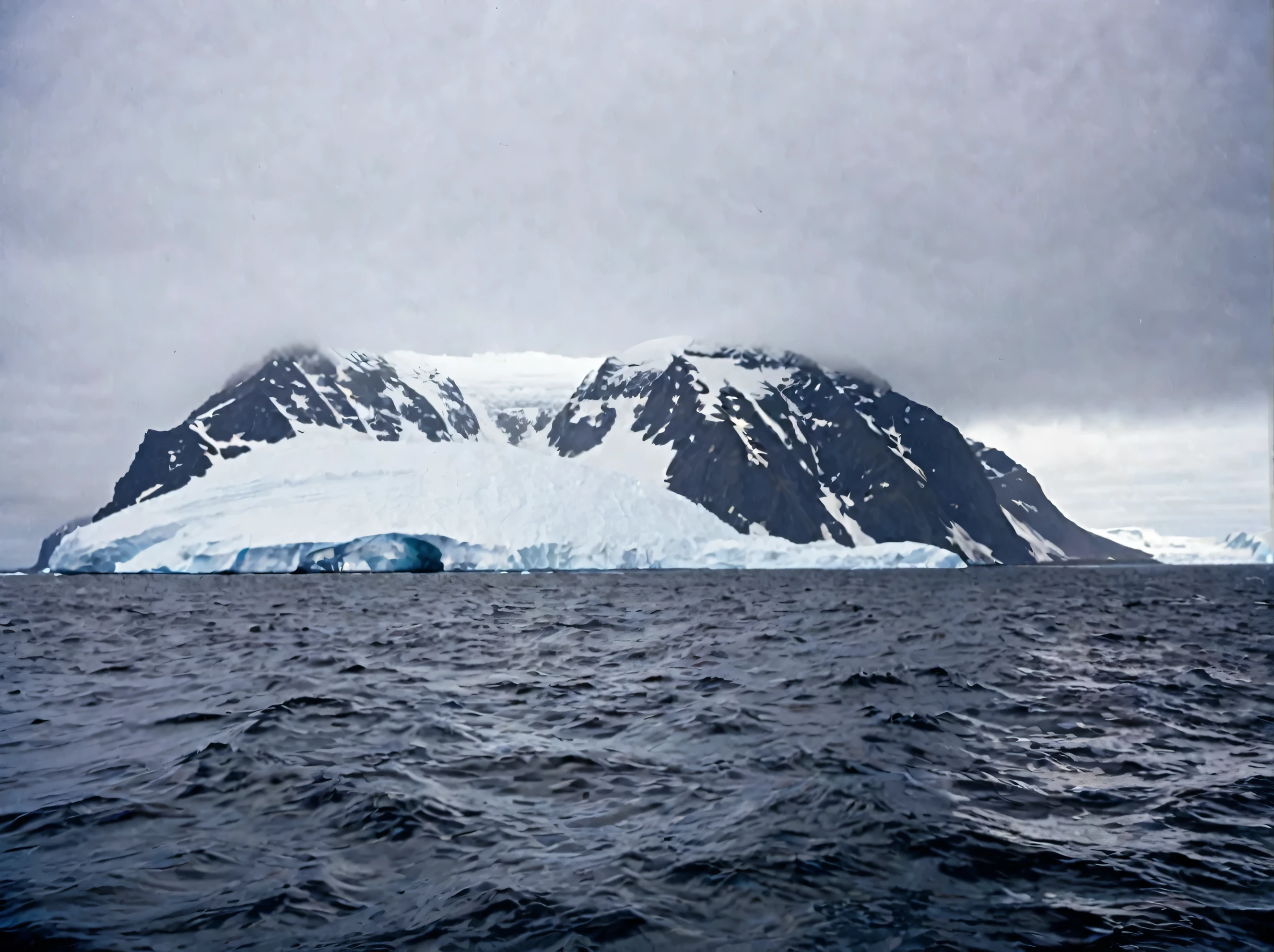 bouvet island,  outdoors ocean, realistic scenery. very wide shot, landscape, film, professional