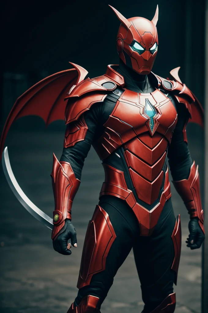 A bat with sharp claws and giant wings. A pilipino warrior in cyberpunk green wearing white and red gold plated armor. Iron spider legs on his back "MYANMARS" 3D Myanmars flag name letters bold letters to be spelled correctly. Realistic 360k, special detail special detail gothic makeup the dark lord special detail abstract digital art; gravit designer amphitheatre, aerial photography; long shot Full shot: Canon EF 16-35mm f/2.8L III USM lens Canon EOS 5D Mark IV camera; Twilight: Panasonic Lumix S1H Camera Panasonic Lumix S Pro 50mm f/1.4 lens; Sunny: Canon EOS 5D Mark IV camera with Canon EF 24-70mm f/2.8L II USM lens; Darkness and Depression: Sony FE 50mm f/1.4 ZA lens; voxel 3d, Sony a7S III with studio lighting