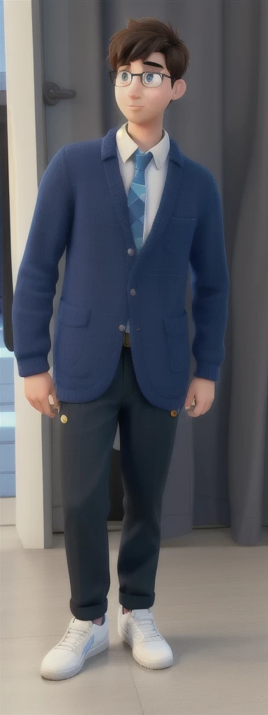 A young man inspired by Disney pixar, high qualiy, best qualityer