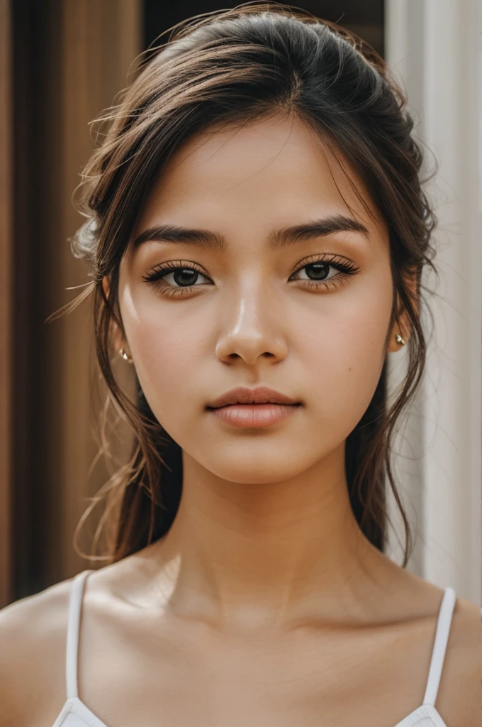 Girl with dry lips
