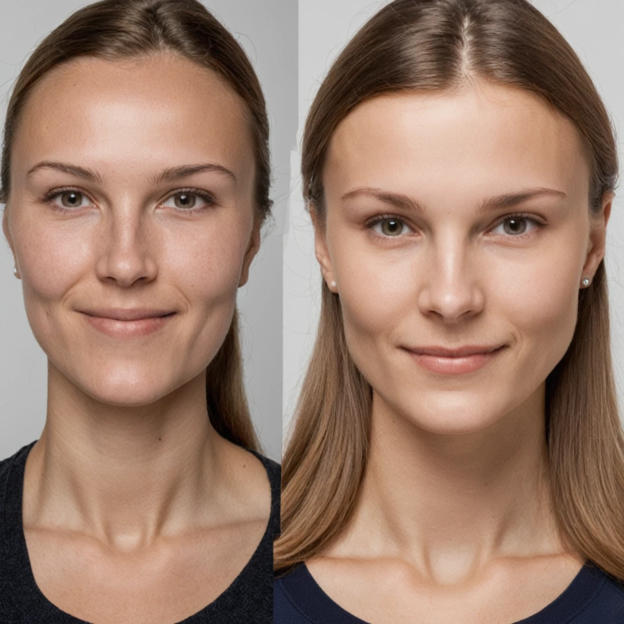 Verification portrait photo, right hand appears on the left side of the image, face clearly visible 