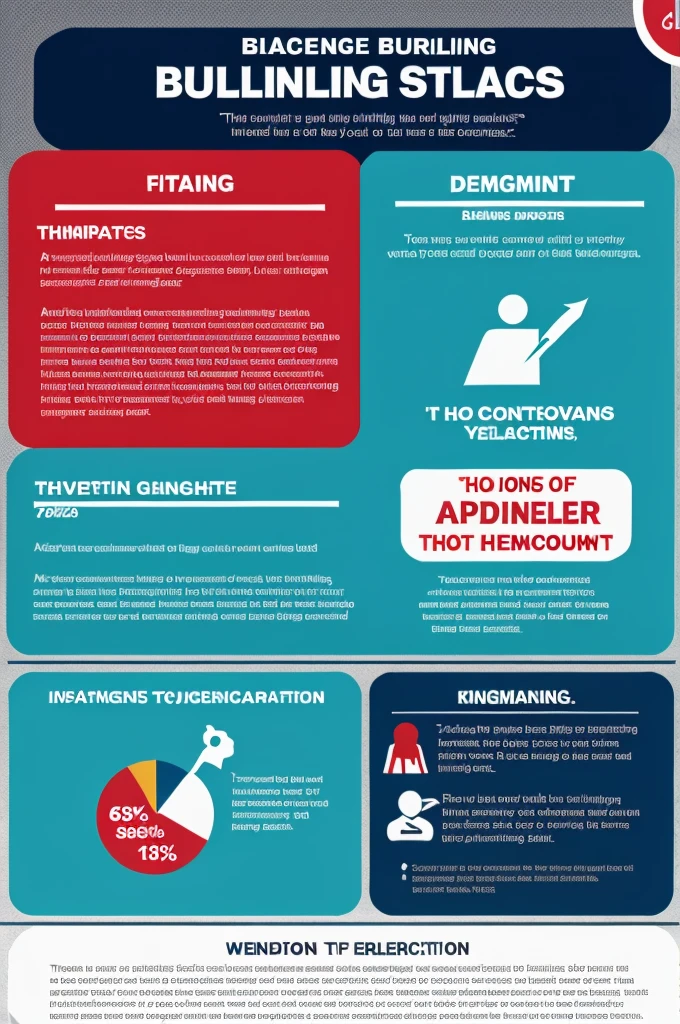 An infographic depicting bullying statistics.