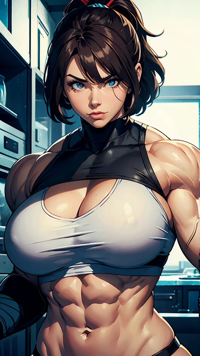 Huge muscle woman