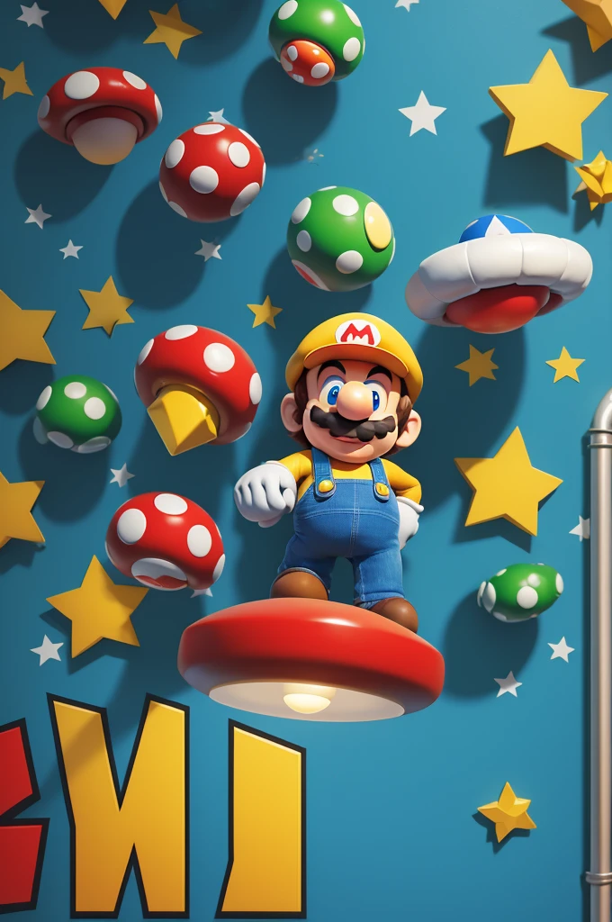 Crie um wallpaper com um arcade e o super Mario