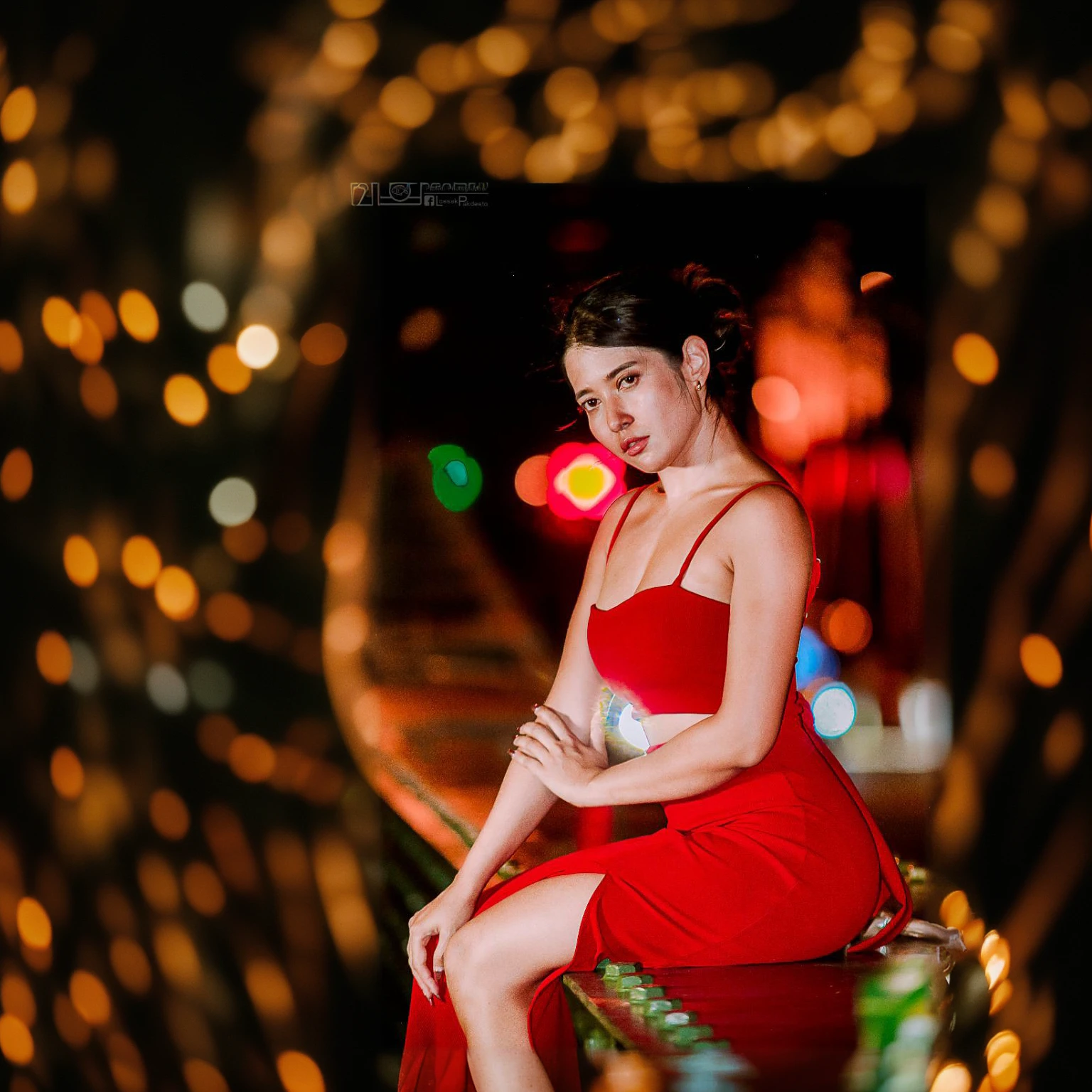 bokeh, person, background