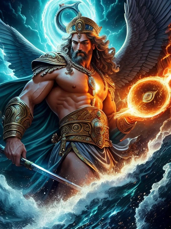 Best Quality,4k,high resolution,Masterpiece:1.2),ultra detailed,(realist:1.37),Battle of the gods,Zeus,Poseidon,hera,Aphrodite,other gods,levitating in the sky, epic scene, like a movie, (Mythology: 1.1), (Fancy: 1.1), (action: 1.1), (dramatic: 1.1), (divine powers: 1.1), (explosive: 1.1), (majestic: 1.1), (celestial: 1.1), (pious: 1.1), (powerful: 1.1), (intense: 1.1), (great: 1.1), (spectacular: 1.1), (earring: 1.1), (cinematographic: 1.1), (vivid colors: 1.1), (dramatic lighting: 1.1), (dynamic poses: 1.1)