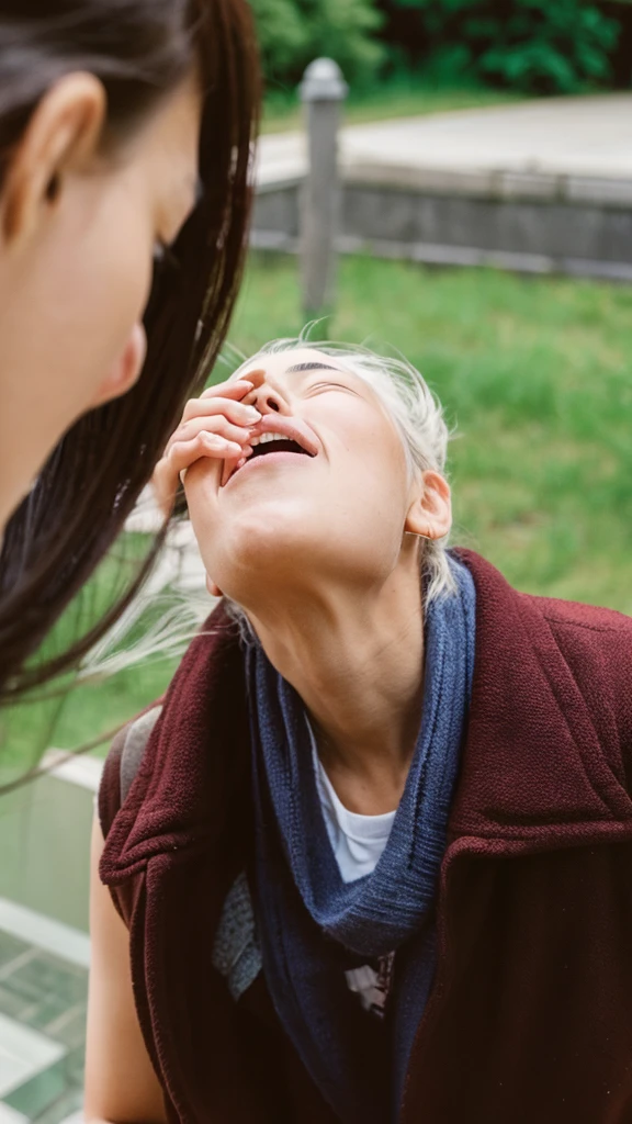 Someone who is sneezing