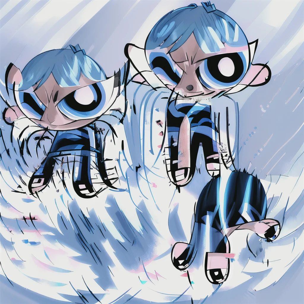 handsome anime boy, beautiful blue eyes like diamonds, hair blue like the sea, his face carved by the angels themselves, a black leather jacket, a pair of jeans, pure black leather shoes, naked showing his penis, normal size, a beautiful and bright smile, no furry, very cute gay nudes, kiss.