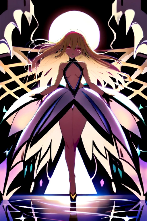 Fille blonde nue