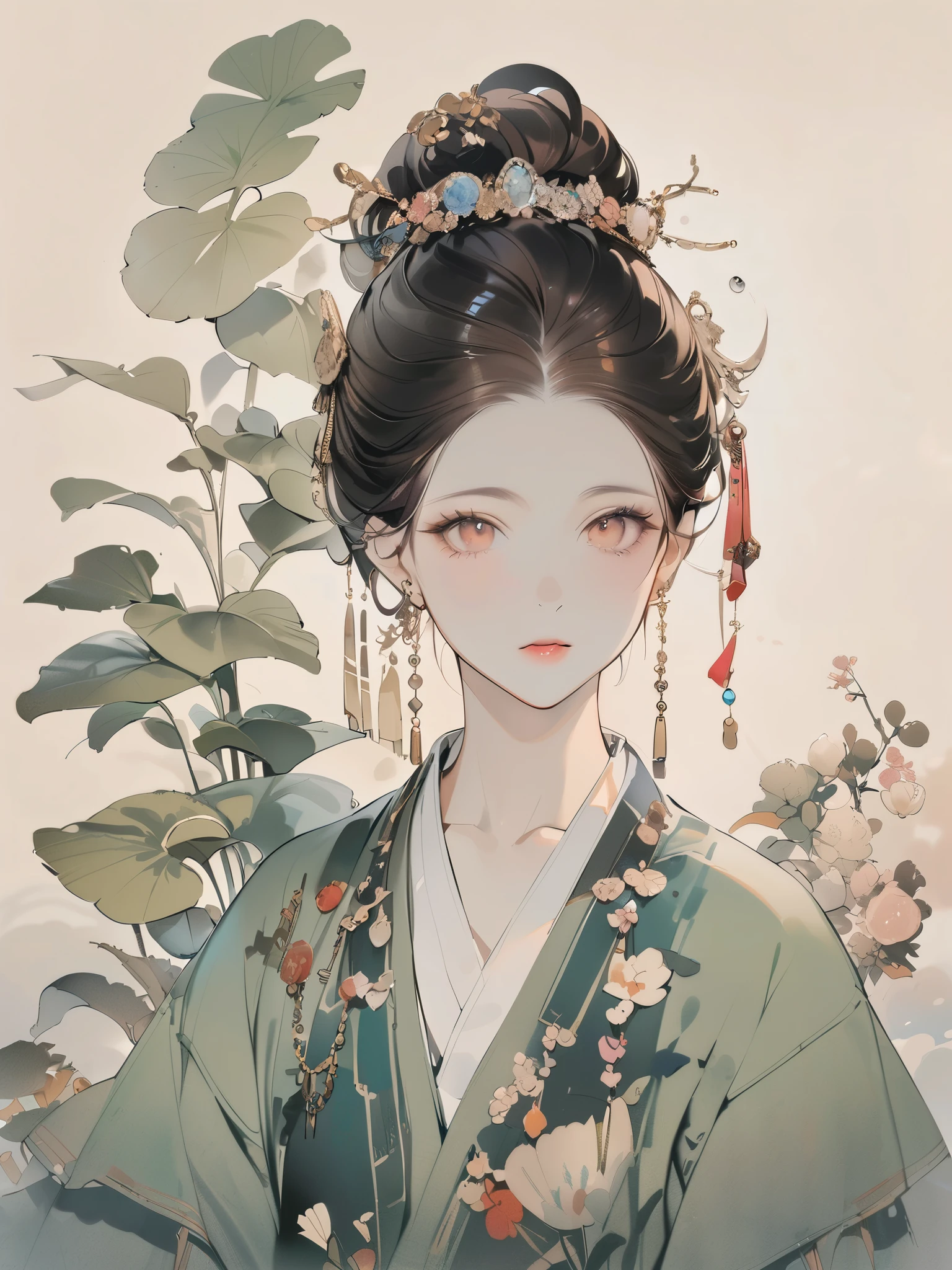 (8K, best quality, masterpiece),1girl, watercolor (medium), {Practical, original photo, Ultra-fine transparent, image, (Influenced by Yoshitaka Amano's style:1.6)}, Practical Light, Delicate skin, (Beautiful slim woman, 25 years old, Court Knight:1.5), Thin legs, Fine particles, Long white hair, Detailed fingers, Thin, sex, ??????? expression, 动感sex感的姿势, (巨大有弹sex的坚挺胸部:1.4), (sex感指挥官的盔甲, Long skirt, Long red cape, boots:1.2),(The armor has a larger chest opening;1.6), Exposing breasts, (Arcadia, Flower Storm, Many flowers:1.8), Unobscured,Beautiful scenery, (Flowers, Wind and Moon:1.5)