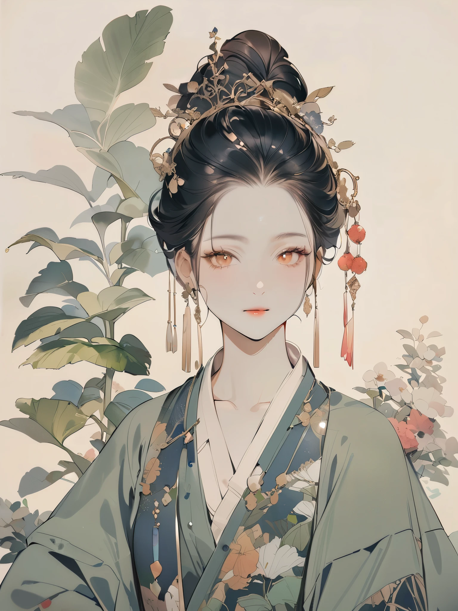 (8K, best quality, masterpiece)，1girl, watercolor (medium), {Practical, original photo, Ultra-fine transparent, image, (Influenced by Yoshitaka Amano&#39;s style:1.6)}, Practical Light, Delicate skin, (Beautiful slim woman, 25 years old, Court Knight:1.5), Thin legs, Fine particles, Long white hair, Detailed fingers, Thin, sex, Ecstasy expression, 动感sex感的姿势, (巨大有弹sex的坚挺胸部:1.4), (sex感指挥官的盔甲, Long skirt, Long red cape, boots:1.2),(The armor has a larger chest opening;1.6), Exposing breasts, (Arcadia, Flower Storm, Many flowers:1.8), Unobscured，Beautiful scenery, (Flowers, Wind and Moon:1.5)