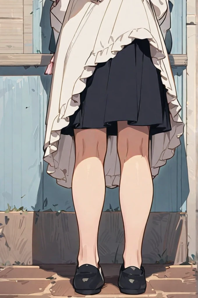 ((Best quality)), ((masterpiece)), (detailed), the girl pees