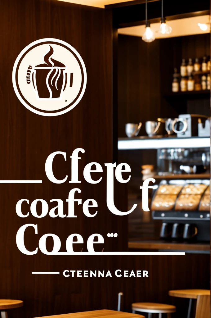 Logo for a cafe with the name coffee corner