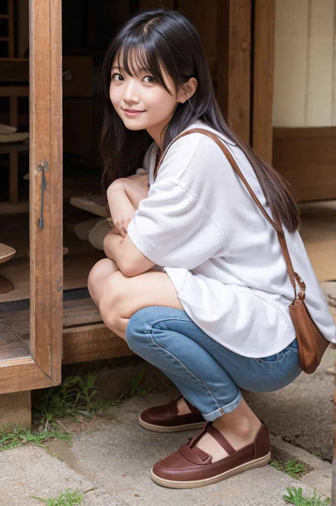 Kanroji Mitsuri squatting