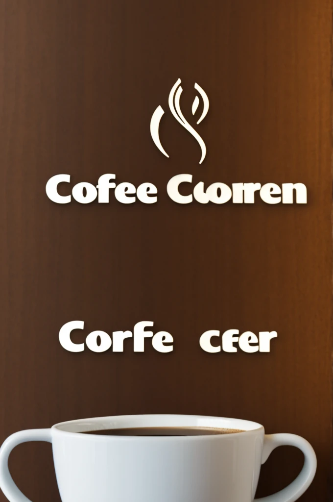 Logo for a business called coffee corner