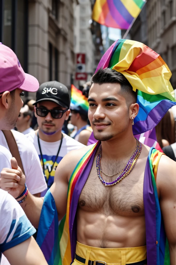 A queer person at pride 