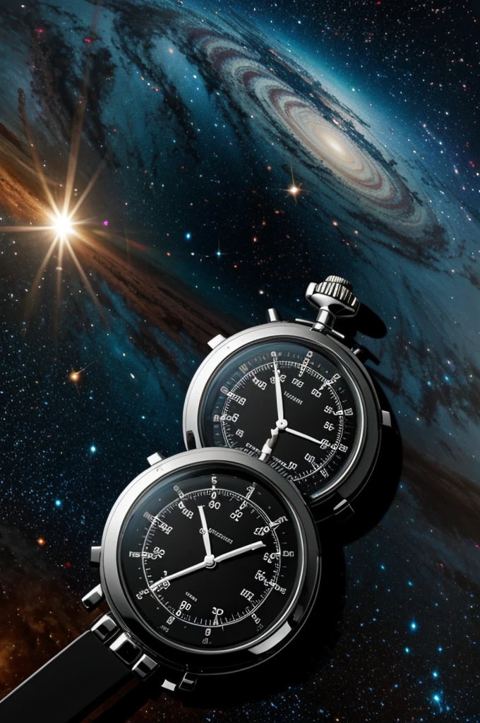A stopwatch in outer space