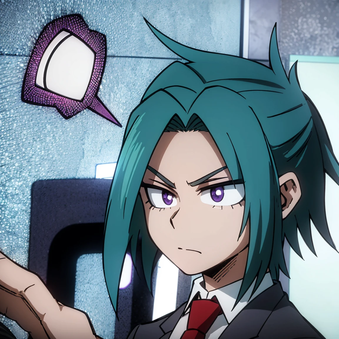 score_9, score_8_up, score_7_up, source_anime, BREAK, (((vigme)))), 1girls, (Nemona \(Pokemon\), black hair, green hair, orange eyes, dark skin, multicolored hair, two-tone hair, hair pulled back) pov, deepthroat, fellatio