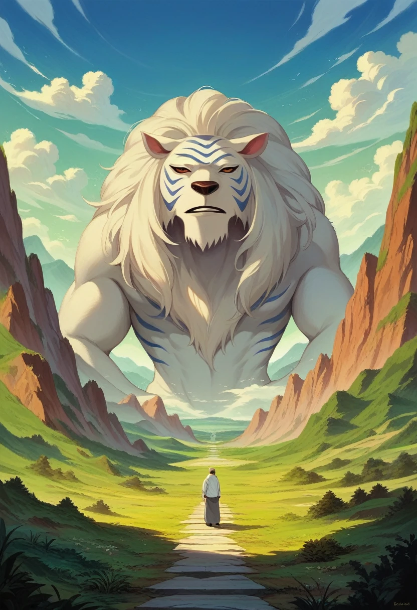 Studio Ghibli-style anime movies, Movie stills, Highest quality, masterpiece, Representative works, Official Art, Professional, Extremely elaborate details, 8K, landscape, nature, Princess Mononoke