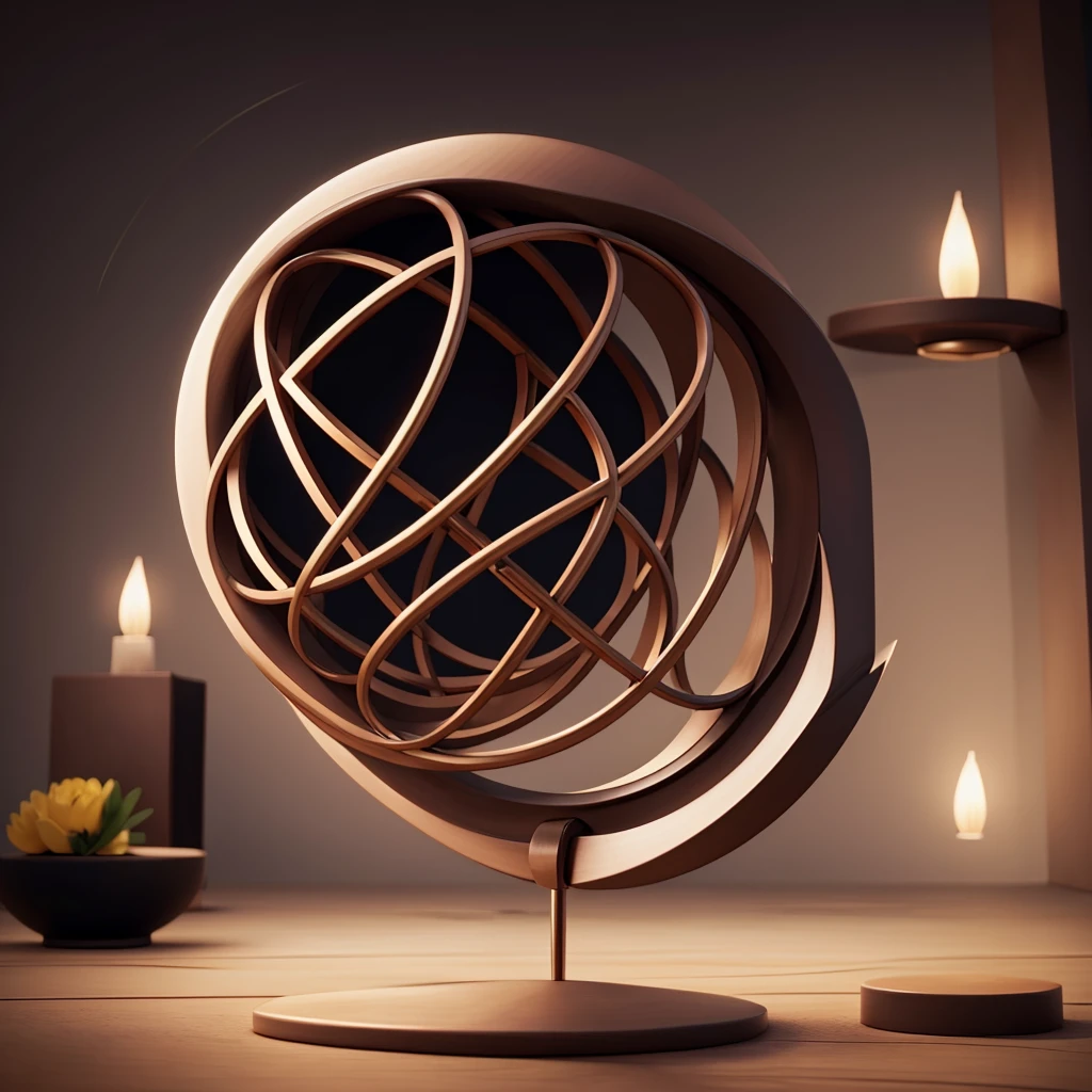 Create a sophisticated and modern version of the Enneagram symbol.