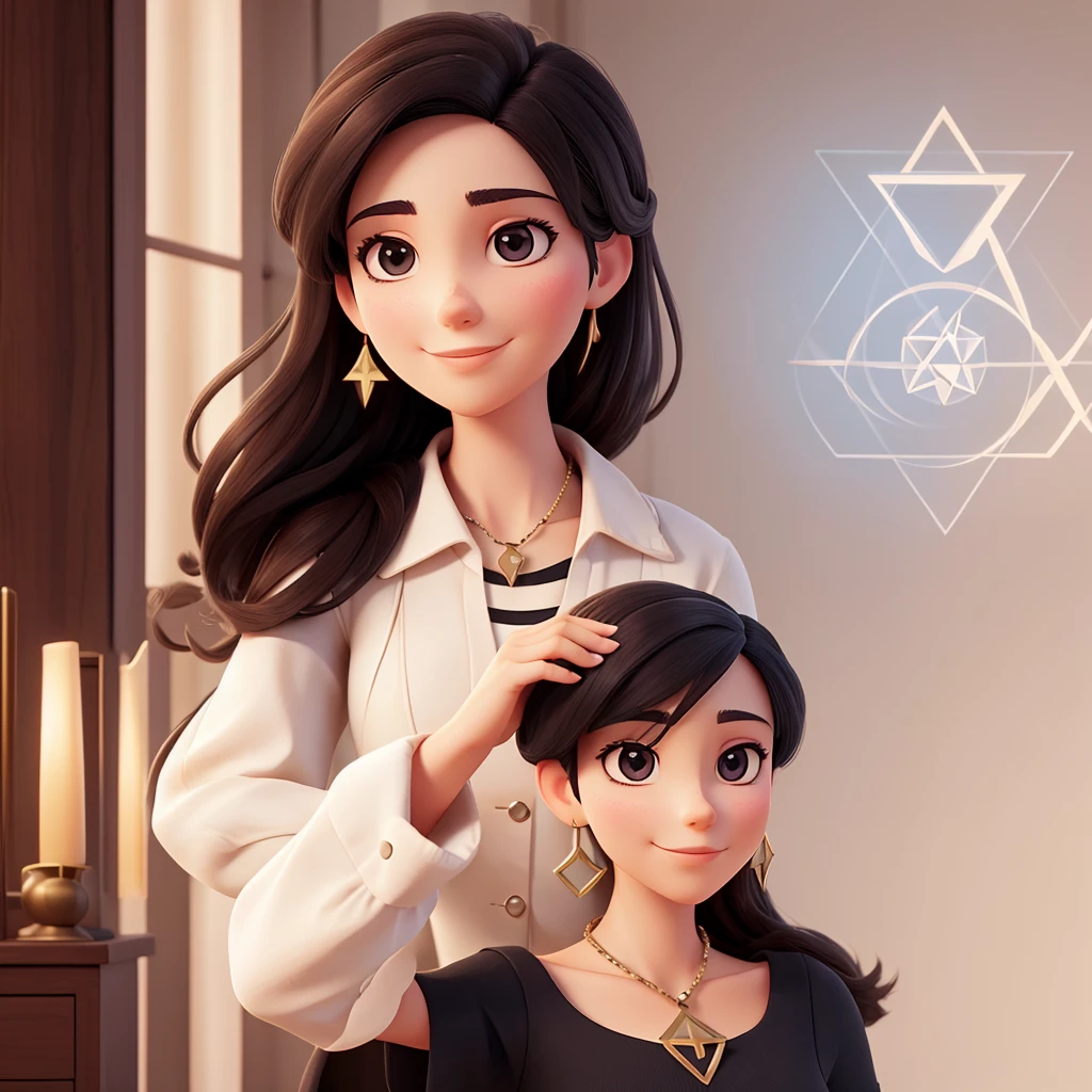 Create a sophisticated and modern version of the Enneagram symbol.