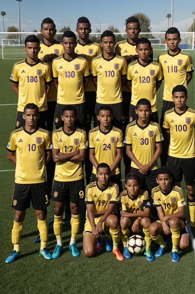 A soccer team whose name is vvisita fc in gold
