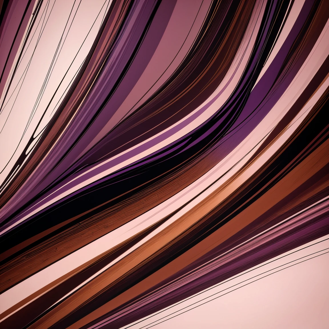 (abstract :1.3), brown and violet colors art design, ideal for stickers, t-shirts, posters, thick wide brush strokes
