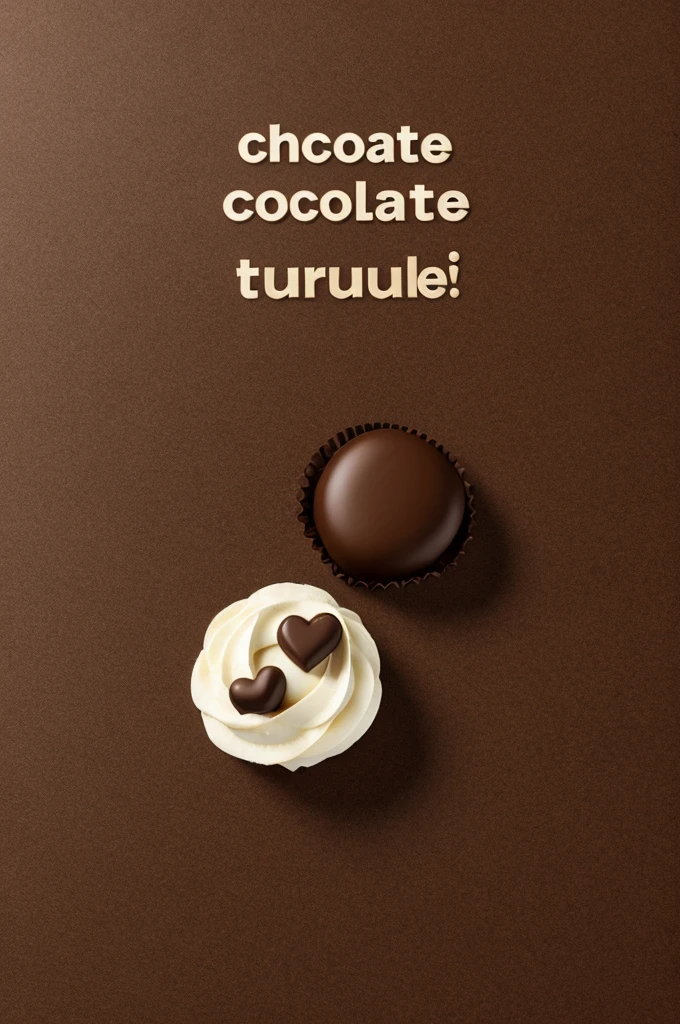 Create a chocolate truffle themed logo