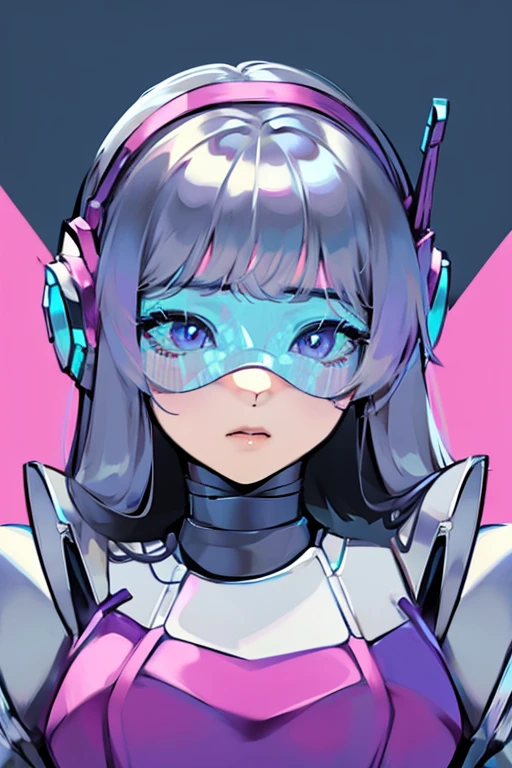 empty eyes,Robotized woman,robot transformation