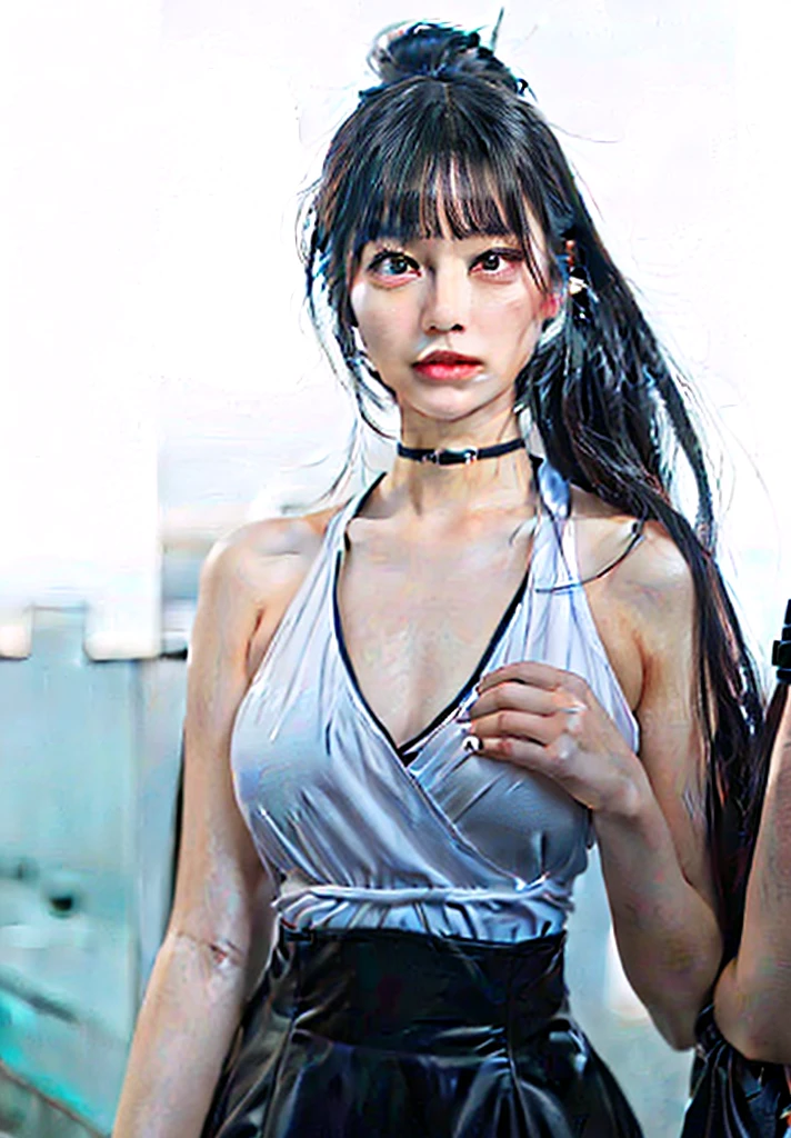 Asian Girl, sexy loooking, 17 - year - old goth like girl, female character, woman, style character, epic style, in style, beautiful style,style only, style, manhwa 18 realistic, style artgerm, neo goth, avatar image, realistic image, sexy